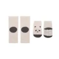 Baby dicke Frottee Kniestruempfe Set rutschfeste Krabbel Socken mit niedlichem Panda Motiv - Panda