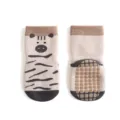 Cute cartoon zebra baby anti-slip floor socks toddler winter cotton socks beige style - Zebra / S 0-1 Years