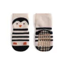 Cute baby anti-slip floor socks with cartoon penguin design and comfortable cotton fabric. - Penguin / S 0-1 Years