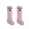 Calzini alti rosa per neonati simpatico motivo fungo calze di cotone per bambini - Taglia XS (0-6M) / Fungo Rosa