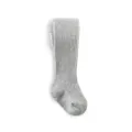 Collant a coste grigi per neonati e bambini, leggings in maglia morbidi e caldi. - grigio melange