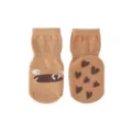 Kleinkind Anti-Rutsch Boden Socken süße Cartoon gekämmte Baumwolle Baby Laufsocken khaki - Monster Orange
