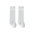 Baby anti-mosquito knee high socks soft combed cotton preppy style infant socks variant - Gray