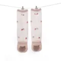 Infant Summer Mesh Cotton Strawberry Knee-High Socks Cute Pink Baby Over-The-Knee Socks - Size M (1-3Y) / Strawberry