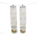 Cute baby summer mesh long socks, breathable cotton anti-mosquito over-the-knee socks with banana. - Banana