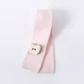 Collants bébé rose côtelés avec joli motif de pomme, coton peigné doux pour filles. - 15-17 (0-6 mois) / Fines rayures fruits - Rose