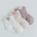 Simpatici calzini neonato in rete con decoro fungo 3D, cotone estivo traspirante per bimbi. - Mesh - Set fungo