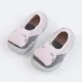 Babyschuhe Lauflernschuhe Anti-Rutsch Weiche Sohle Socken Schuhe fuer Fruehling Herbst - A080 Puppen-Stil - Rosa