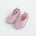 Rosa Kleinkind Lauflernschuhe Anti-Rutsch weiche Sohle Baby Socken atmungsaktiv - A086 Lurex-Stil - Rosa