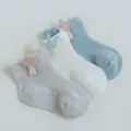 Calzini neonato estate rete traspirante cotone pettinato morbido design corona carino bambini - Mesh - Set corona