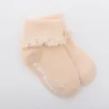 Chaussettes en dentelle pour bébé printemps été chaussettes de coton antidérapantes adorables. - Taille M (2-4 Ans) / Khaki Clair