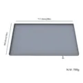 Nordische Silikon Spuelbecken Matte wasserdicht Unterschrank Lagerung Abtropfmatte grau - M / Grau