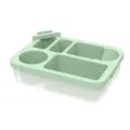 Silikon Sofa Aufbewahrungsbox Mehrfache Fächer Tragbare Snack Becherhalter Ablage für Zuhause - Grün