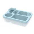Silikon Sofa Becherhalter Ablage mit mehreren Faecher tragbarer Snack Organizer blau - Blau
