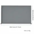 Silikon Grillmatte schwere Barbecue Schutzmatte fuer Outdoor Kochen und Grills hitzebeständig - 38*23in / Grau