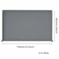 Silikon Grillmatte Schutzhülle wasserdichte schwere Matte für Outdoor Grill Zubehör - 30*19 in (Grau 1907) / Grau