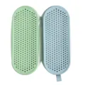 Siliconen zwembril etui, dubbelzijdig ademend mesh ontwerp, draagbaar groen en blauw. - Teal