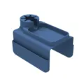 Silikon Sofa Armlehnen Tablett mit Becherhalter, dunkelblaue rutschfeste Couch Organizer. - Dunkelblau