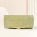 Élégant sac de soirée pailleté doré pour femme, pochette de fête élégante avec fermoir. - Or