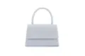Sac de soirée pochette argenté pour femme, sac à main minimaliste pour fête, pochette texturée. - Argent