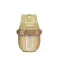 Süßes Babyfläschchen aus Silikon mit Bärenohren, Griffen und Skala für Neugeborene. - 150 ml Babyflasche mit 1-Loch-Rundsauger (0-6 Monate) - Nanosilber