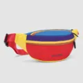 Farbblock Gürteltasche für Damen und Herren, stylische Bauchtasche, Outdoor Freizeittasche. - Rot