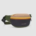 Farbblock lässige Gürteltasche für Outdoor-Sport, modische Bauchtasche mit verstellbarem Gurt. - Grün