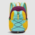 Bunter Outdoor Reise Rucksack, leichten Farbblock Schulranzen zum Wandern und täglichen Gebrauch. - Seeblau