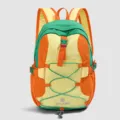 Bunter Outdoor Wanderrucksack fuer Reisen und Schule mit geraeumigem und robustem Design. - Gelb