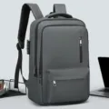 Zaino per laptop da uomo grigio antifurto con password per affari e viaggi giornalieri. - Grigio
