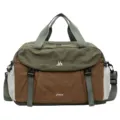 Grande borsa da viaggio sportiva borsone palestra impermeabile multifunzione capiente - Verde