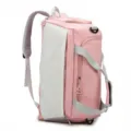 Pink multi-functional travel sports backpack with large capacity and dual shoulder straps. - Pink