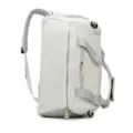 Multifunctional travel backpack sports duffel bag with wet dry separation and shoe compartment. - Off White