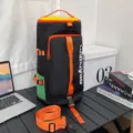 Sac à dos de voyage décontracté sac de sport multifonctionnel grande capacité noir et orange - Noir
