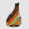 Mochila cruzada deportiva outdoor color block, bolso de pecho ligero para mujeres. - Café