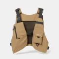Outdoor tactical vest chest bag functional streetwear hiking running multi pocket utility vest - Khaki