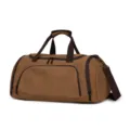 Sac de voyage en toile marron grande capacité sac de sport pour homme avec bandoulière - Café