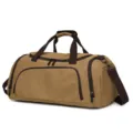 Sac de voyage en toile kaki, sac de sport multifonctionnel pour homme avec bandoulière. - Marron
