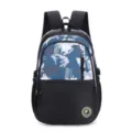 Large capacity blue camouflage backpack for students, daily casual travel and laptop school bag. - Blue