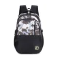 Camouflage school backpack for students, large capacity travel laptop daypack book bag - Coffee