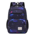 Sac à dos d'étudiant imprimé galaxie grand capacité décontracté pour les cours - Sac à Dos Uniquement / Bleu foncé