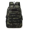 Multifunktionaler Outdoor Taktischer Camouflage Rucksack mit grosser Kapazität für Reisen. - Nachtschwarzes Camouflage