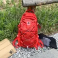 Roter Outdoor Sport Rucksack groessere Kapazitaet Reise Wandern leicht Schultertasche Damen Herren - Rot