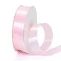 Rollo de cinta de raso rosa claro para envolver regalos, flores y decoración de bodas. - 2.5cmx45m / Rosa