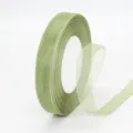 Cinta de gasa verde salvia, rollo de cinta de organza para envolver regalos florales - 1,5 cm / Verde Salvia