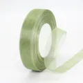 Cinta de gasa verde salvia, rollo de organza para envolver regalos y decoración de ramos. - 2 cm / Verde Salvia