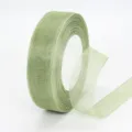 Cinta de gasa verde salvia rollo de cinta de organza para envolver regalos y decoración floral - 2.5cm / Verde Salvia