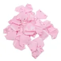 Petalos de rosa de cinta de saten rosa para manualidades DIY boda decoracion suministros - Rosa Medio