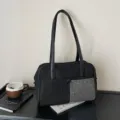 Zwarte Strass Schoudertas Elegante Avond Handtas Oksel Tote Tas Model Variant Stijl - Zilver Stijl 1