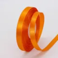 Oranger einseitiger Polyester-Satinband-Rolle für Geschenkverpackung, Blumenstrauß und Tortenkarton. - 1cm x 25 Yard / 668# Orange